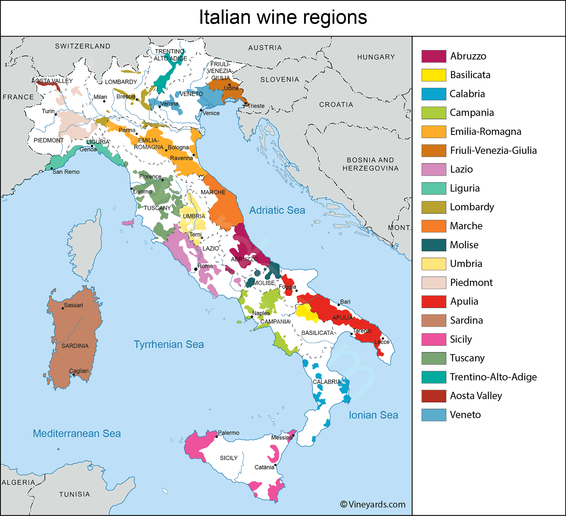 Wine Regions in Italy